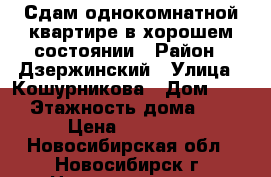 Сдам однокомнатной квартире в хорошем состоянии › Район ­ Дзержинский › Улица ­ Кошурникова › Дом ­ 51 › Этажность дома ­ 5 › Цена ­ 12 000 - Новосибирская обл., Новосибирск г. Недвижимость » Квартиры аренда   . Новосибирская обл.,Новосибирск г.